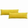 Cojines de sofá 2 pcs Amarillo 120 x 40 cm Tela de pana 2