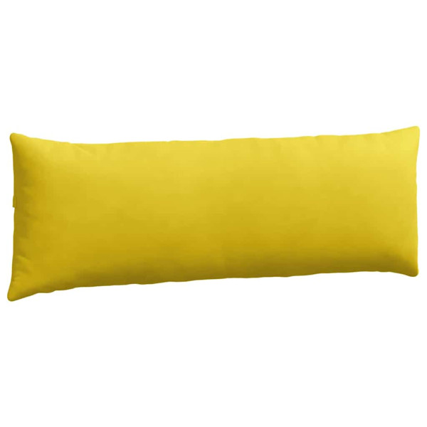 Cojines de sofá 2 pcs Amarillo 120 x 40 cm Tela de pana M 5