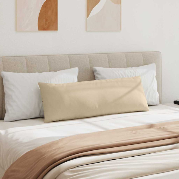 Cojines de sofá 2 pcs Crema 120 x 40 cm tela M 4