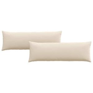 Cojines de sofá 2 pcs Beige 120 x 40 cm tela H