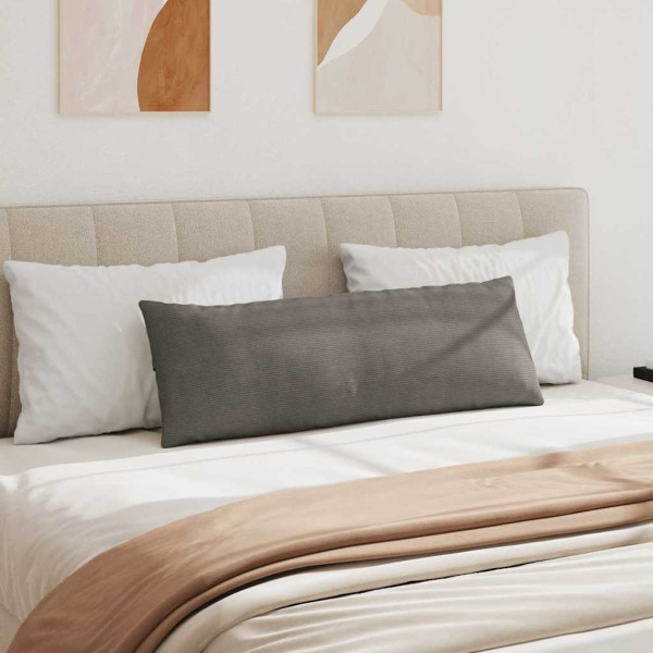 Cojines de sofá 2 pcs Gris Claro 120 x 40 cm Tela de pana M 4