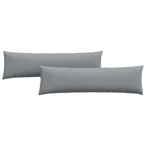 Cojines de sofá 2 pcs Gris Claro 145 x 40 cm tela H