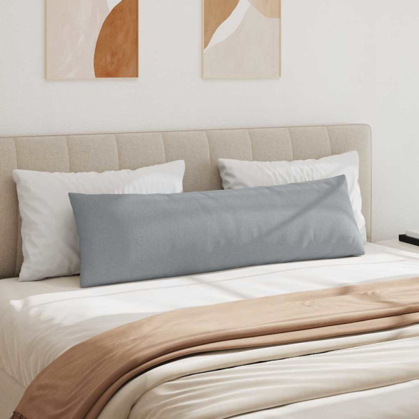 Cojines de sofá 2 pcs Gris Claro 145 x 40 cm tela M 4