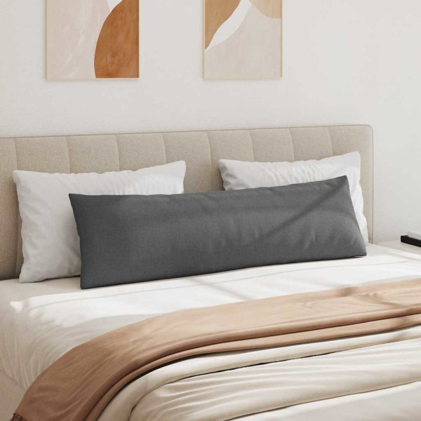 Cojines de sofá 2 pcs Gris oscuro 145 x 40 cm tela M 4