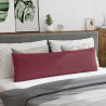 Cojines de sofá 2 pcs Rojo vino 145 x 40 cm tela 4