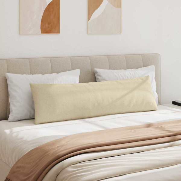 Cojines de sofá 2 pcs Crema 145 x 40 cm tela M 4