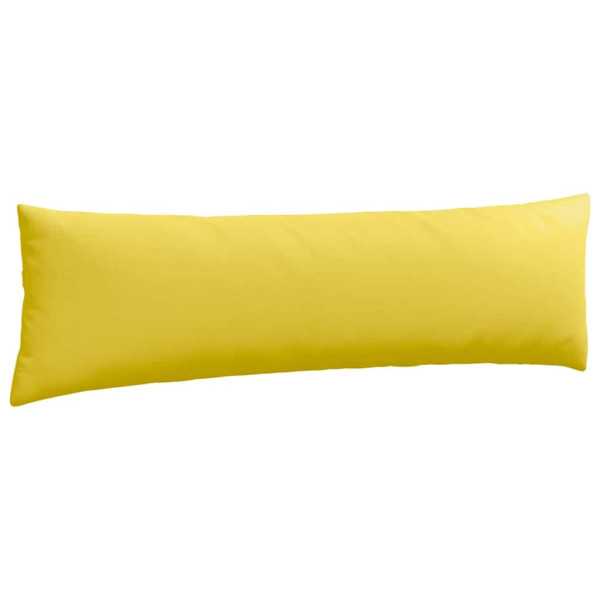 Cojines de sofá 2 pcs Amarillo Claro 145 x 40 cm tela M 5