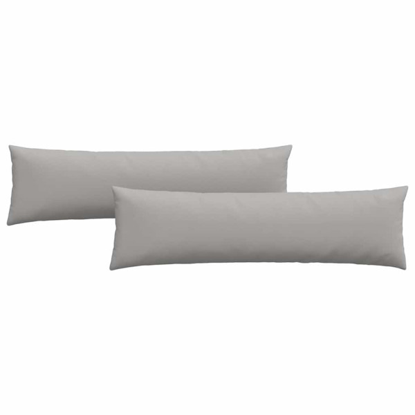 Cojines de sofá 2 pcs Gris 145 x 40 cm tela M 2