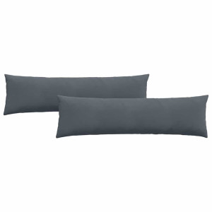 Cojines de sofá 2 pcs Gris oscuro 145 x 40 cm Tela de pana H