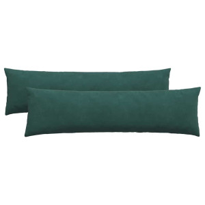 Cojines de sofá 2 pcs Verde oscuro 145 x 40 cm Tela de pana H