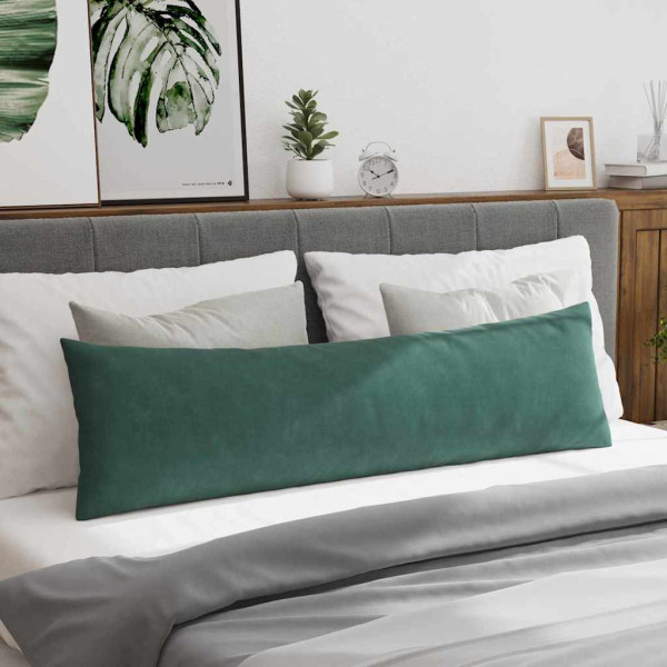 Cojines de sofá 2 pcs Verde oscuro 145 x 40 cm Tela de pana M 4