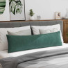 Cojines de sofá 2 pcs Verde oscuro 145 x 40 cm Tela de pana 4