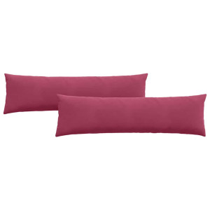 Cojines de sofá 2 pcs Rojo vino 145 x 40 cm Tela de pana H