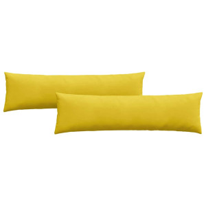 Cojines de sofá 2 pcs Amarillo 145 x 40 cm Tela de pana H
