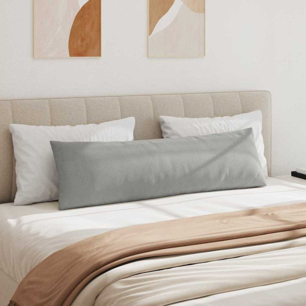 Cojines de sofá 2 pcs Gris Claro 145 x 40 cm tela M 4