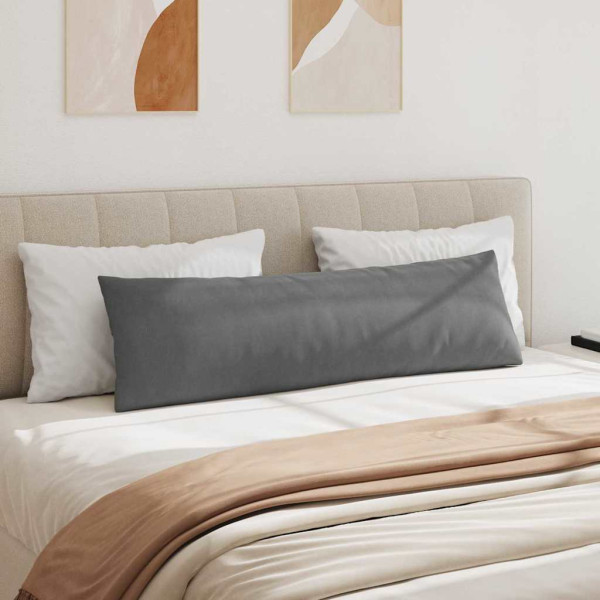 Cojines de sofá 2 pcs Gris oscuro 145 x 40 cm tela M 4