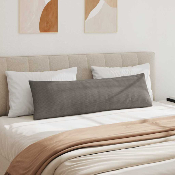 Cojines de sofá 2 pcs Gris Claro 145 x 40 cm Tela de pana M 4