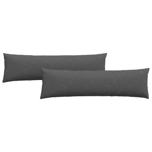 Cojines de sofá 2 pcs Gris oscuro 145 x 40 cm Tela de pana H