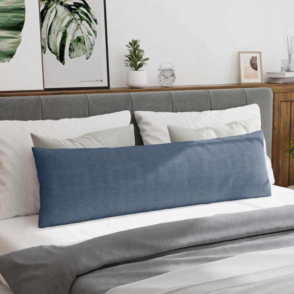 Cojines de sofá 2 pcs Azul 145 x 40 cm Tela de pana M 4