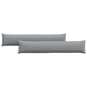Cojines de sofá 2 pcs Gris Claro 200 x 40 cm tela H