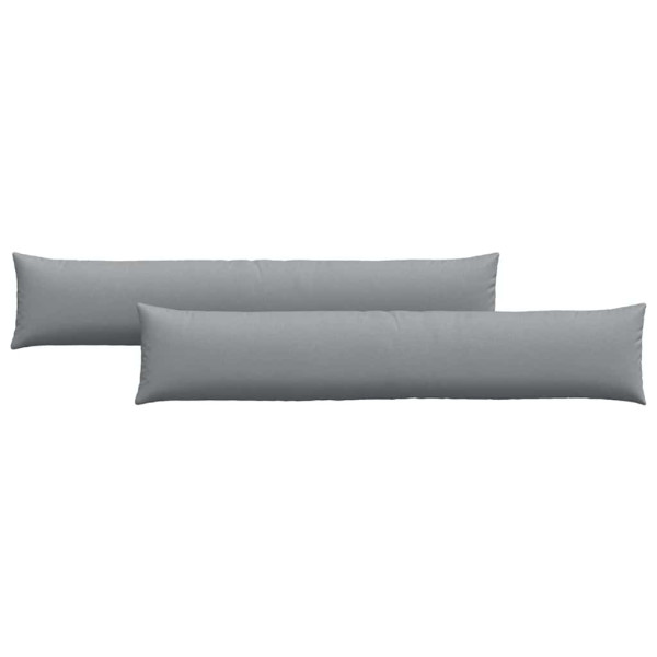 Cojines de sofá 2 pcs Gris Claro 200 x 40 cm tela M 2