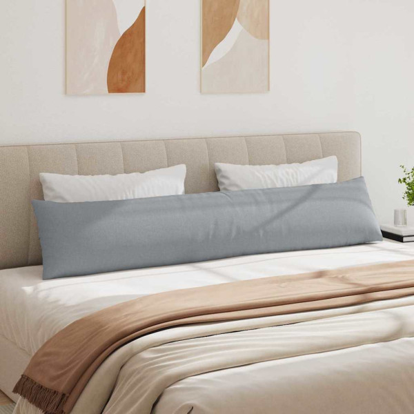 Cojines de sofá 2 pcs Gris Claro 200 x 40 cm tela M 4