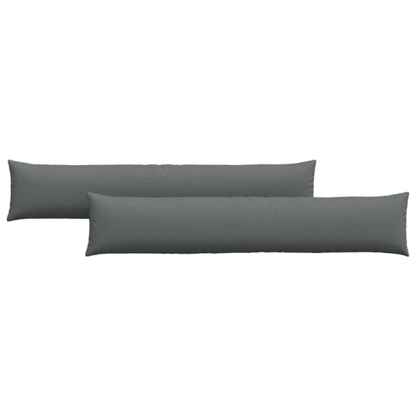 Cojines de sofá 2 pcs Gris oscuro 200 x 40 cm tela M 2