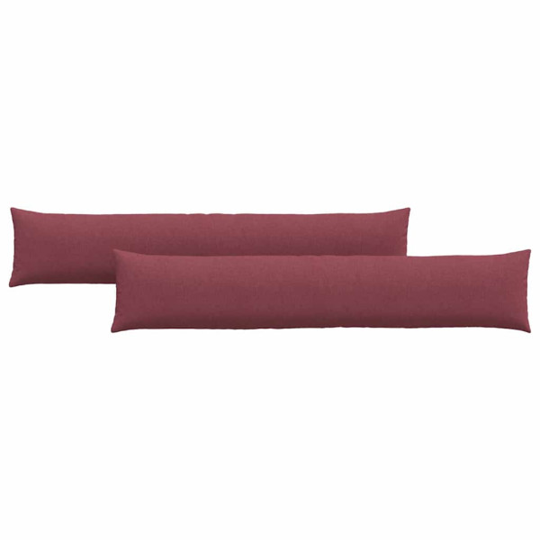 Cojines de sofá 2 pcs Rojo vino 200 x 40 cm tela M 2