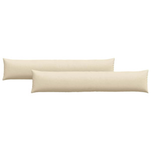 Cojines de sofá 2 pcs Crema 200 x 40 cm tela H
