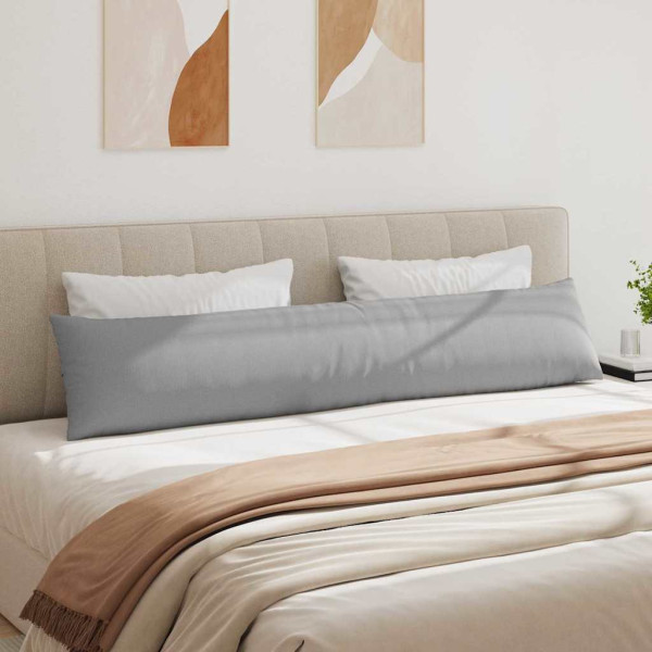 Cojines de sofá 2 pcs Gris 200 x 40 cm tela M 4