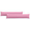 Cojines de sofá 2 pcs Rosa 200 x 40 cm tela 2