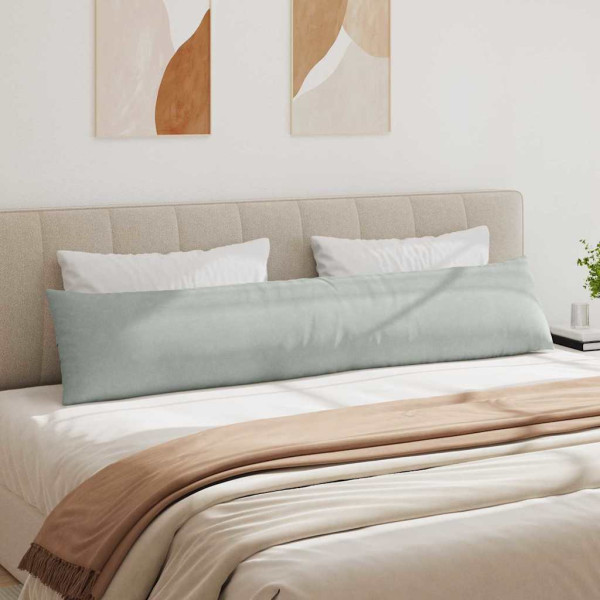 Cojines de sofá 2 pcs Gris Claro 200 x 40 cm Tela de pana M 4