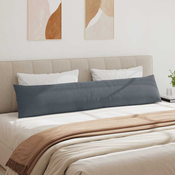 Cojines de sofá 2 pcs Gris oscuro 200 x 40 cm Tela de pana M 4