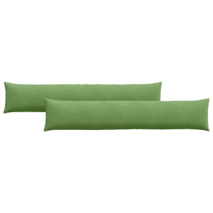 Cojines de sofá 2 pcs Verde claro 200 x 40 cm Tela de pana H