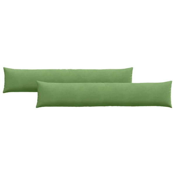 Cojines de sofá 2 pcs Verde claro 200 x 40 cm Tela de pana M 2