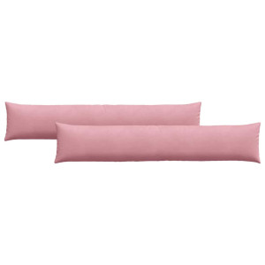 Cojines de sofá 2 pcs Rosa 200 x 40 cm Tela de pana H