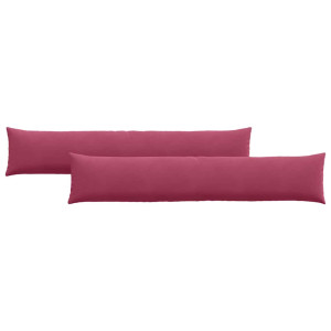 Cojines de sofá 2 pcs Rojo vino 200 x 40 cm Tela de pana H