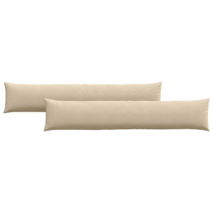 Cojines de sofá 2 pcs Crema 200 x 40 cm tela H