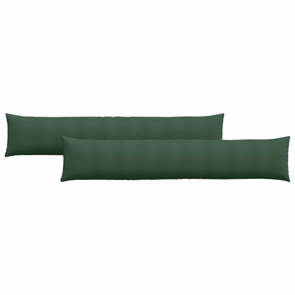 Cojines de sofá 2 pcs Verde oscuro 200 x 40 cm Tela de pana M 2
