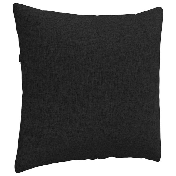 Cojines de sofá 2 pcs Negro 45 x 45 cm tela M 5