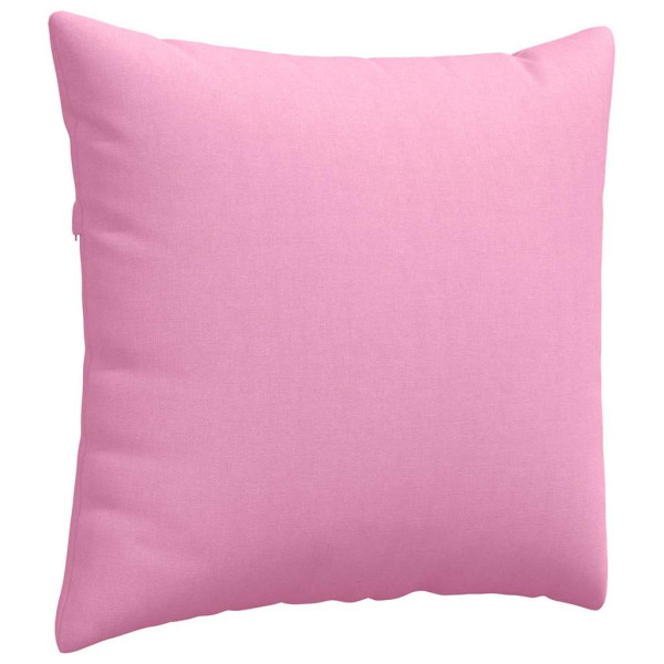 Cojines de sofá 2 pcs Rosa 45 x 45 cm tela M 5