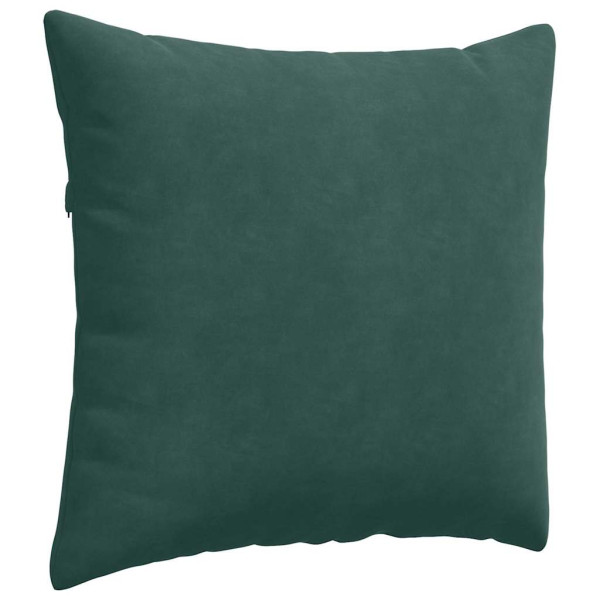 Cojines de sofá 2 pcs Verde oscuro 45 x 45 cm Tela de pana M 5