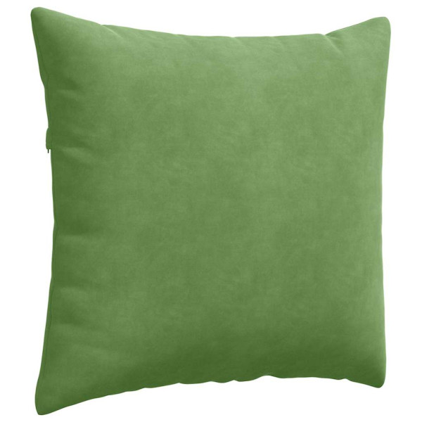Cojines de sofá 2 pcs Verde claro 45 x 45 cm Tela de pana M 5