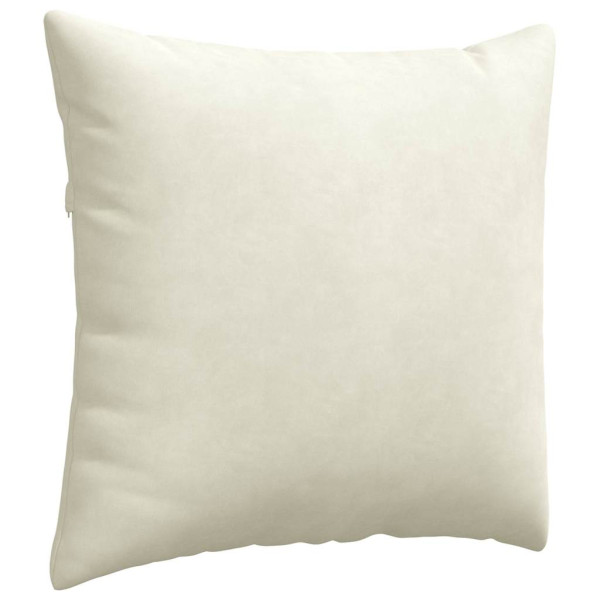 Cojines de sofá 2 pcs Crema 45 x 45 cm Tela de pana M 5