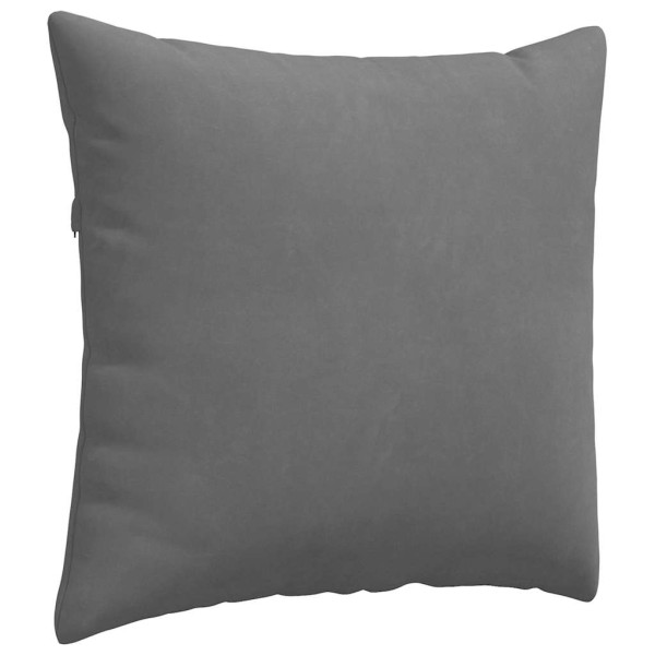 Cojines de sofá 2 pcs Gris oscuro 45 x 45 cm tela M 5