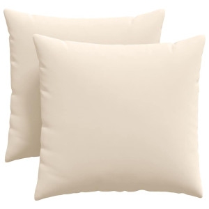 Cojines de sofá 2 pcs Beige 45 x 45 cm tela H