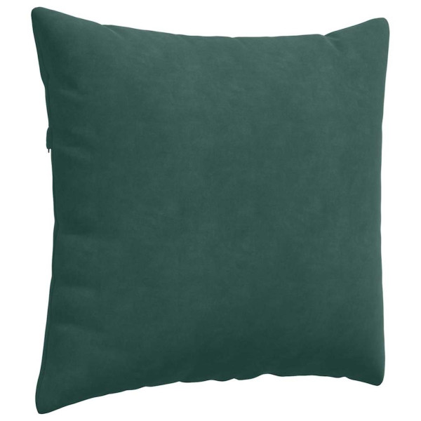 Cojines de sofá 2 pcs Verde oscuro 50 x 50 cm Tela de pana M 5