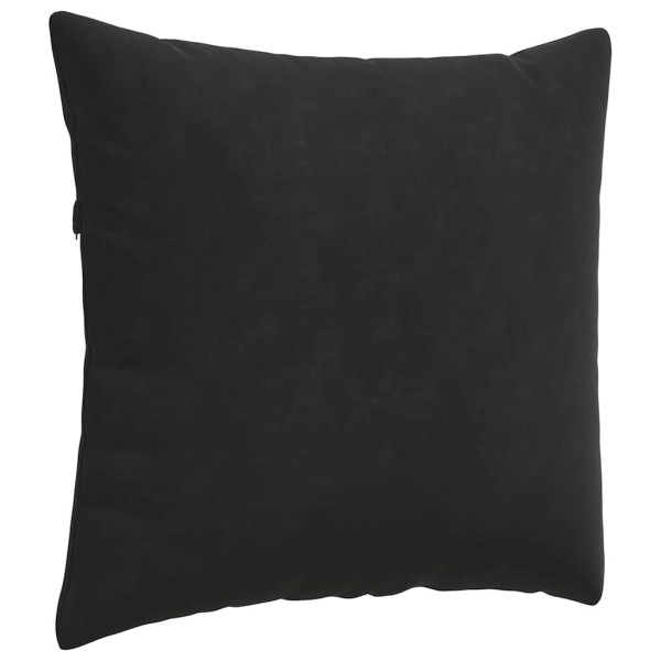 Cojines de sofá 2 pcs Negro 50 x 50 cm Tela de pana M 5
