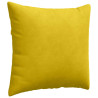Cojines de sofá 2 pcs Amarillo 50 x 50 cm Tela de pana 5