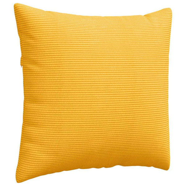 Cojines de sofá 2 pcs Amarillo Claro 50 x 50 cm Tela de pana M 5
